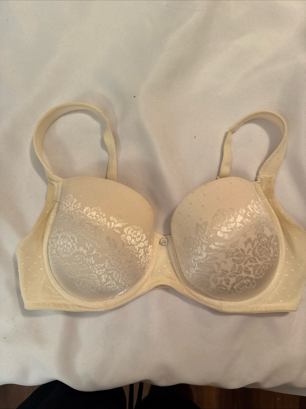 Soma Cream Floral Lace T-Shirt Bra